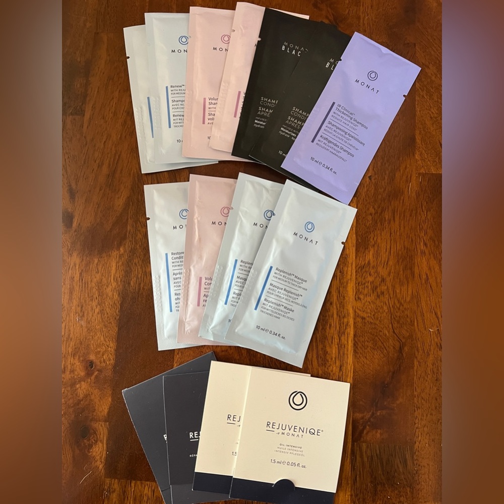 NEW Lot of Monat Haircare Samples